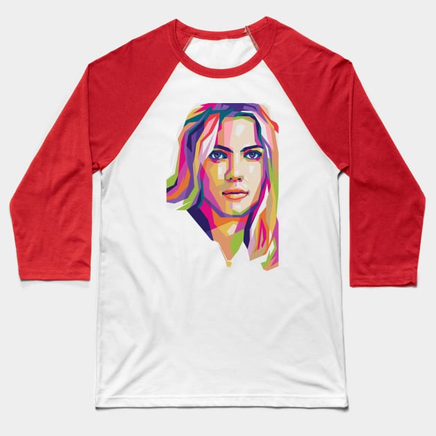 Scarlett Johansson Baseball T-Shirt by Wpap_ayy